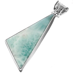 925 Silver {l^j} Freeform Turquoise Larimar Sterling Pendant