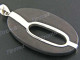1 15/16" 925 Silver Sono Wood Pendant