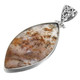 925 Sterling Silver Dendrite Agate Sterling Pendant, 2 1/8"