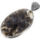 925 Silver Dendrite Agate Sterling Pendant, 2 5/8"
