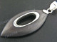 1 5/8" 925 Silver Sono Wood Pendant