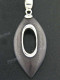 1 5/8" 925 Silver Sono Wood Pendant