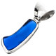 925 Silver Beach Blue Glass Sterling Pendant, 1 1/2"