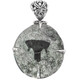925 Silver Rare Clatodont Shark Fossil In Matrix Harrodsburg Sterling Pendant