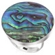 925 Silver Colorful Paua Abalone Shell Sterling Adj Sz 6 Ring, 1"