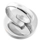 925 Silver Round Colorful Paua Abalone Shell Sterling Adj Sz 8 Ring, 1"