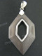 2 3/16" 925 Silver Sono Wood Pendant