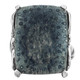 925 Silver Rare Genuine Blue Coral Sterling Sz 6 Ring