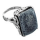 925 Silver Rare Genuine Blue Coral Sterling Sz 6 Ring
