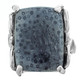 925 Silver Rare Genuine Blue Coral Sterling Sz 7 Ring