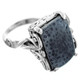 925 Silver Rare Genuine Blue Coral Sterling Sz 7 Ring