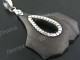 2 5/8" 925 Silver Wood Pendant