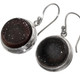 925 Silver Natural Druzy Drusy Gems Sterling Earrings, 11/16"