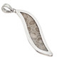 925 Silver Genuine Fossil Coral Sterling Pendant, 2 3/8"