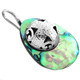 925 Silver Paua Abalone Shell Sterling Pendant, 1 5/8"