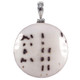 925 Sterling Silver Dotted Cone Shell Sterling Pendant, 2"