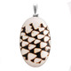 925 Silver Cool Oval Cone Shell Sterling Pendant, 2 1/2"