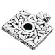 925 Silver Detailed Turquoise Sterling Pendant, 1 3/4"