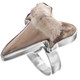 925 Silver Cool Otodus Shark Tooth Fossil Sterling Adj Us 6 Ring, 1"