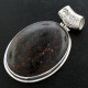 925 Silver Genuine Dinosaur Bone Fossil Sterling Pendant, 2 3/16"