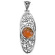 925 Silver Exquisite Natural Druzy Drusy Sterling Pendant, 2 7/16"