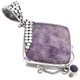 925 Sterling Silver Amethyst Sterling Pendant, 2 9/16"
