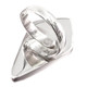 925 Silver Sparkling Russian Fuchsite Sterling Adj Sz 7 Ring, 1 1/4"