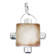 925 Silver Agate Druzy Drusy Amethyst Sterling Pendant, 1 13/16"