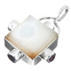 925 Silver Agate Druzy Drusy Amethyst Sterling Pendant, 1 13/16"