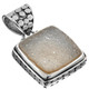 925 Silver Agate Druzy Drusy Sterling Pendant, 1 1/8"