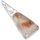 925 Silver Natural Sparkling Agate Druzy Drusy Sterling Pendant, 2 3/16"