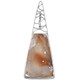 925 Silver Natural Sparkling Agate Druzy Drusy Sterling Pendant, 2 3/16"
