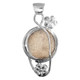 925 Silver Agate Druzy Drusy Sterling Pendant, 1 3/4"