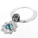 2" 925 Silver Mabe Pearl Blue Pendant