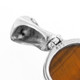 925 Silver Tiger Eye Natural Australian Opal Sterling Pendant, 1 3/8"