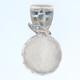 925 Silver Agate Druzy Drusy Sterling Pendant, 15/16"