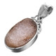 925 Silver Agate Druzy Drusy Sterling Pendant, 1 5/16"
