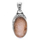 925 Silver Agate Druzy Drusy Sterling Pendant, 1 5/16"