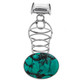 925 Silver Natural Turquoise Filigree Sterling Pendant, 1 13/16"