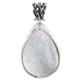 925 Silver Teardrop Agate Druzy Drusy Sterling Pendant, 1 11/16"