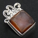 925 Silver Agate Druzy Drusy Sterling Pendant, 1 1/16"