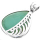 925 Silver Teardrop Turquoise Sterling Pendant, 2 3/16"