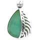 925 Silver Teardrop Turquoise Sterling Pendant, 2 3/16"
