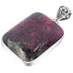 925 Silver Russian Eudialyte Gem Sterling Pendant, 1 3/4"