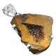 925 Silver Sparkling Titanium Gold Mexican Geode Sterling Pendant
