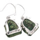 925 Silver Genuine Mexican Tabasco Geode Sterling Earrings