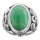 925 Silver Exquisite Celtic Oval Turquoise Sterling Sz 8 Ring