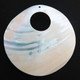 70mm Genuine Round Pink Shell Shell Finding, 2 3/4"