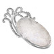 925 Silver Adorable Natural Druzy Drusy Sterling Pendant, 2 1/8"