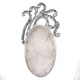 925 Silver Adorable Natural Druzy Drusy Sterling Pendant, 2 1/8"
